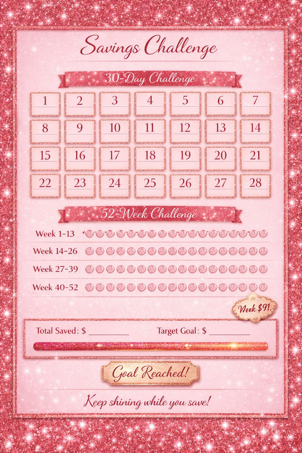 Savings Challenge Template